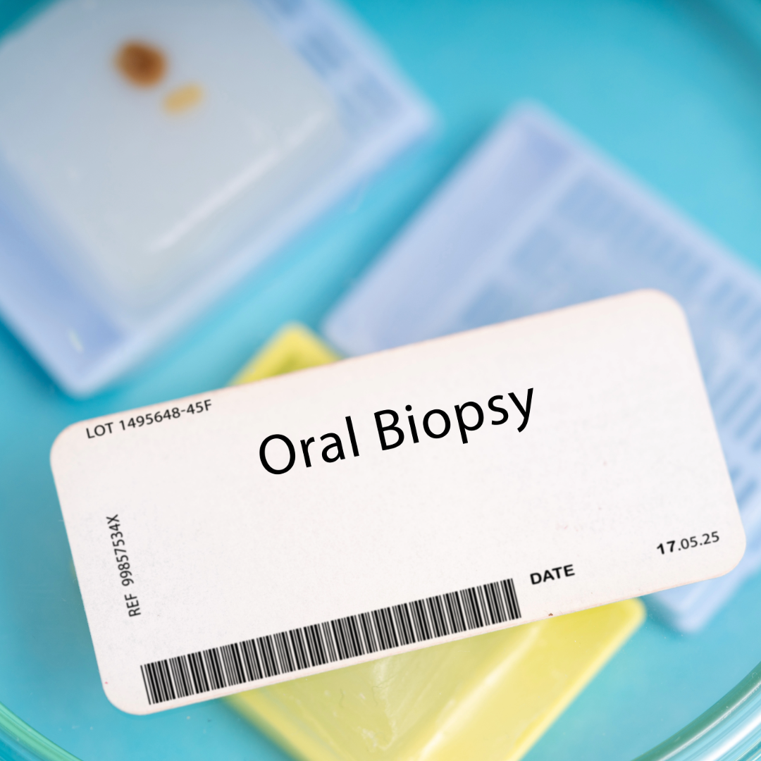 Oral biopsy sticker